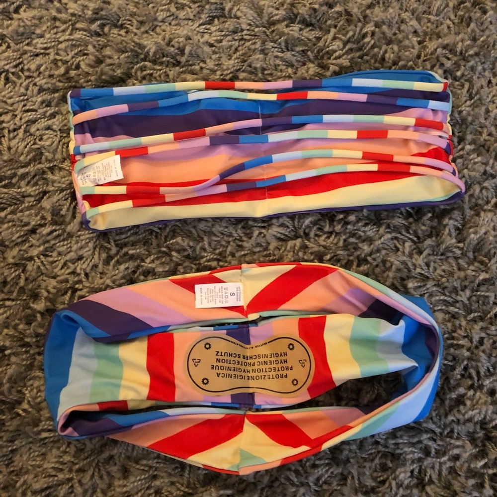 Super cute rainbow bikini size S! NWOT - Picture 5 of 5